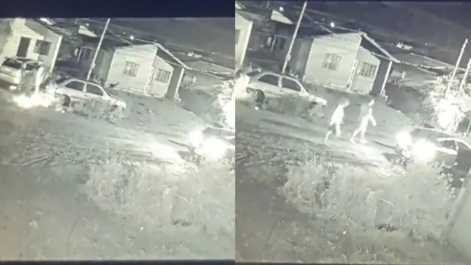 Câmera registra ação de suspeitos incendiando carro na Vila Nasser