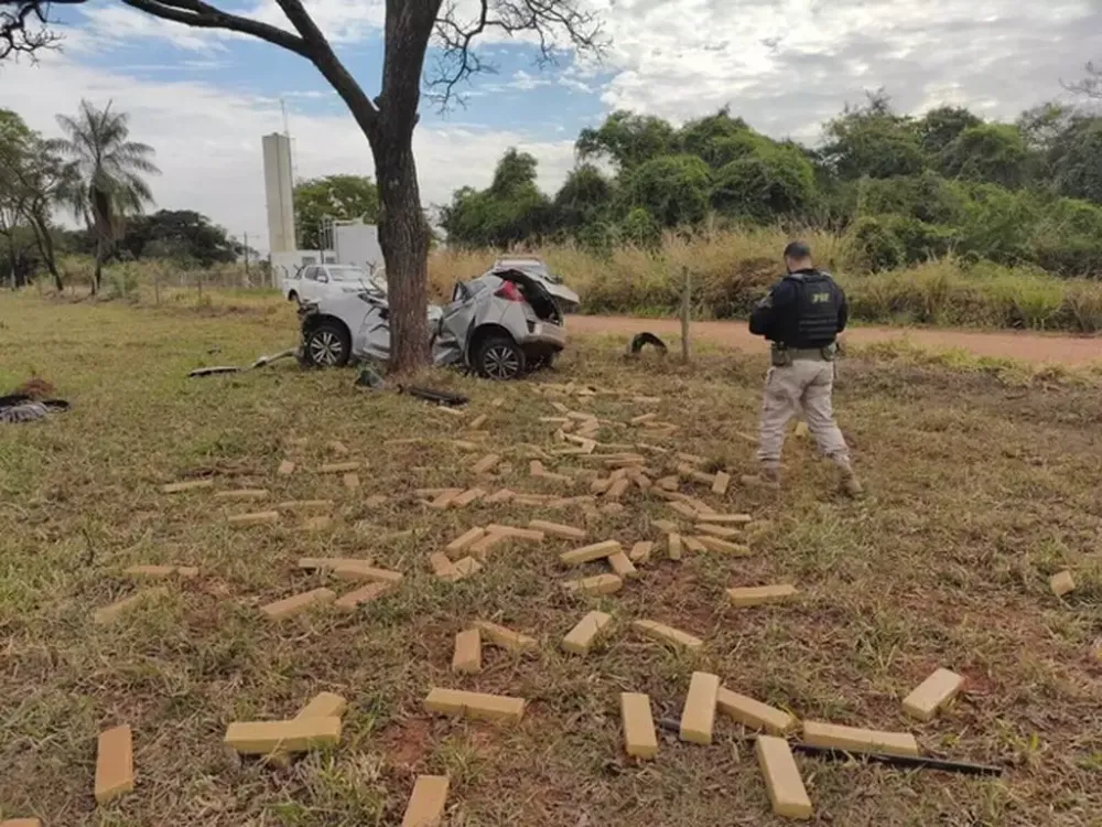 Jovem morre após bater carro furtado contra árvore durante fuga da PRF